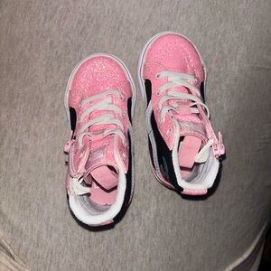 Pink kids vans Glitter Sneakers